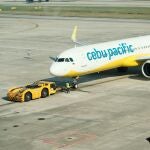 Un avión durante el proceso de taxi