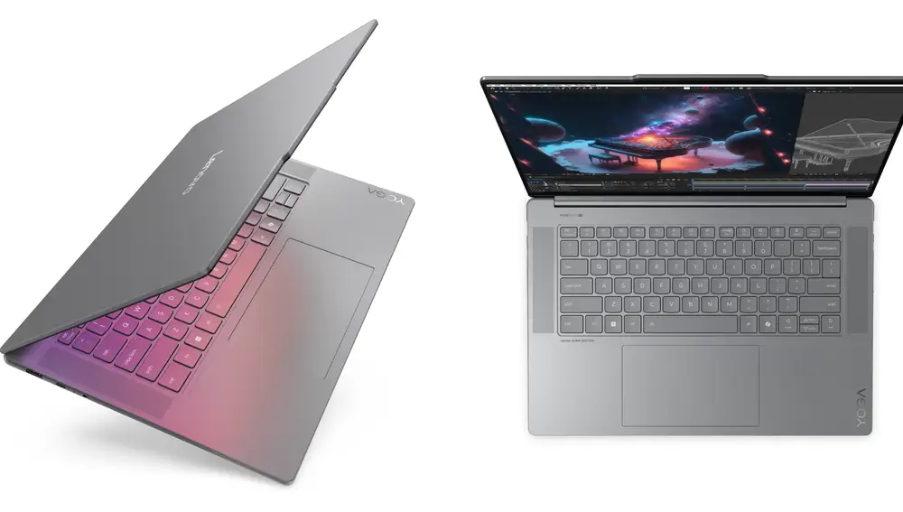 Este es el Yoga Slim 7i Aura Edition, disponible en color gris