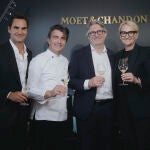 Benoît Gouez y Roger Federer, unidos por su amistad con Moët & Chandon