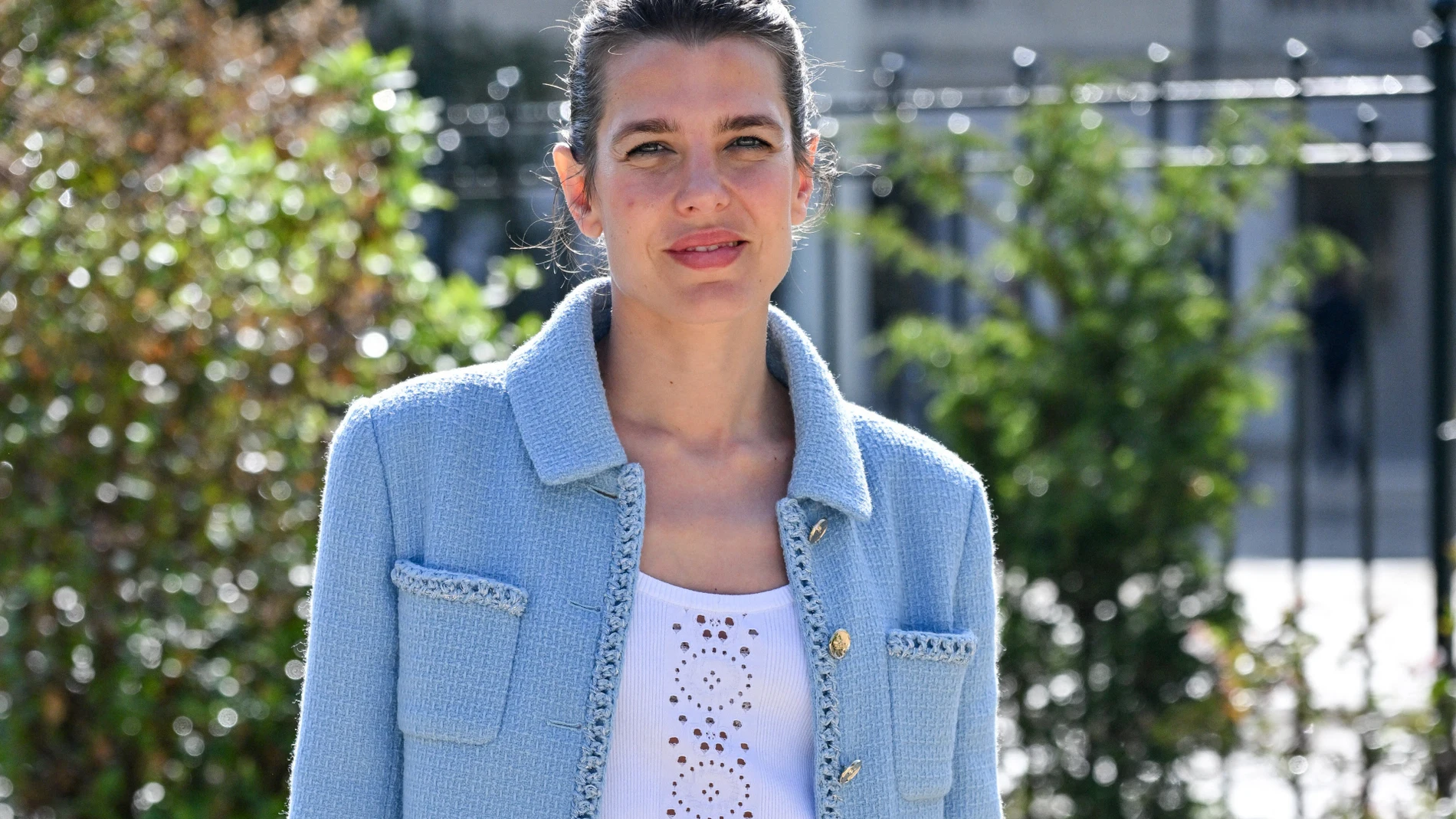 Carlota Casiraghi en el desfile de Chanel.