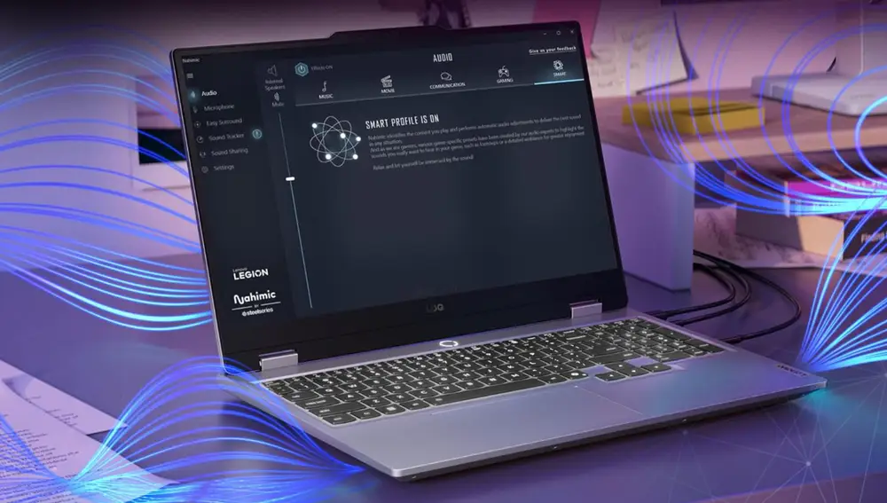 Este portátil tiene dos altavoces de 2 vatios optimizados con Nahimic Audio