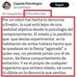 El tuit que llevó la abogada de Errejón ante el juez para intentar desacreditar al psicólogo que apoya la versión de Mouliaá