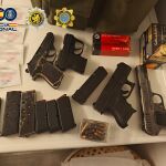 Armas incautadas en los registros