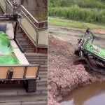 La 'cama motorizada' de Yupeng se puede controlar con un joystick y es capaz de bajar escaleras y de subir terrenos escarpados