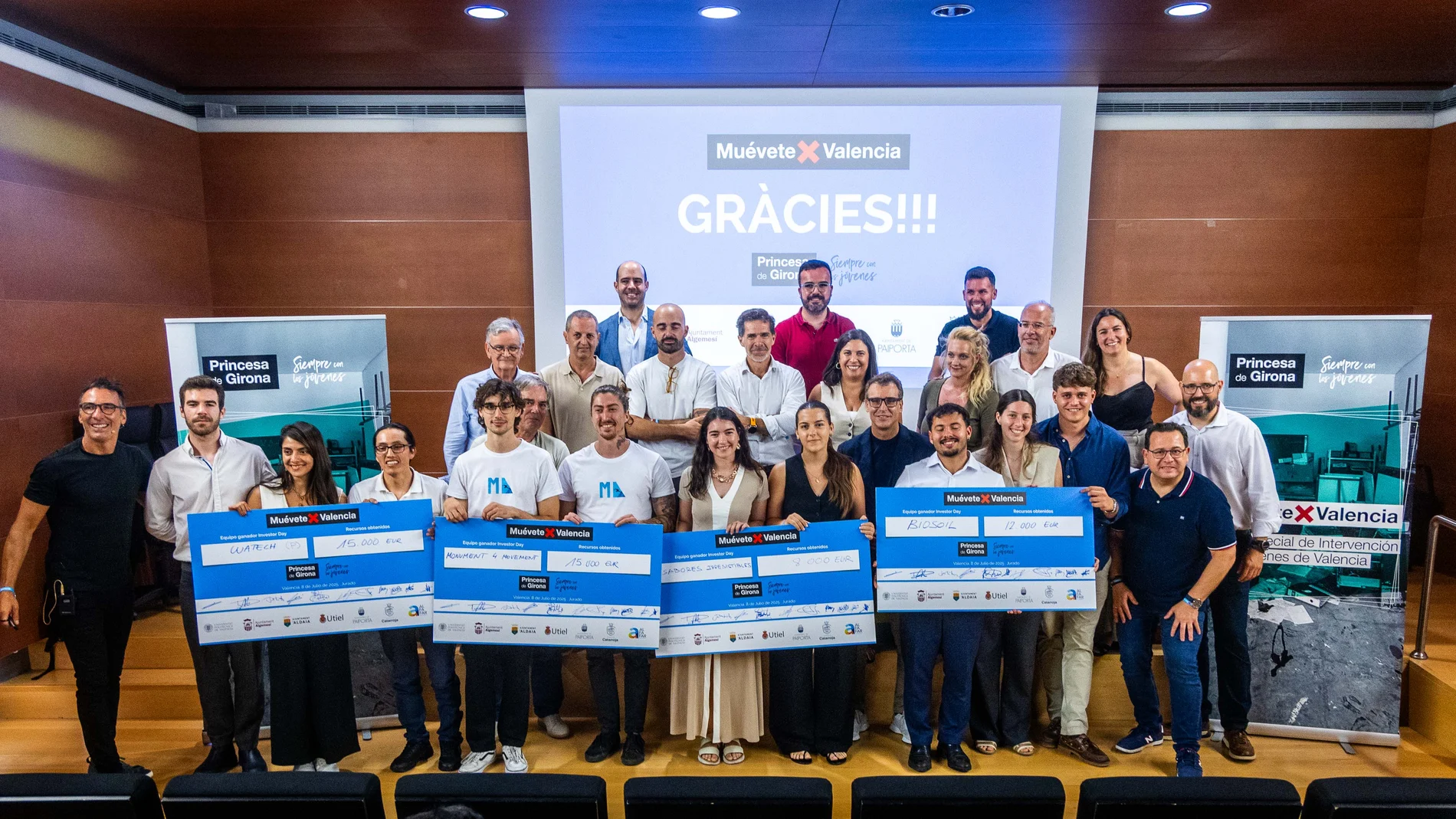 Imagen de los cuatro proyectos ganadores