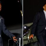 Los jugadores a su llegada a Nueva York