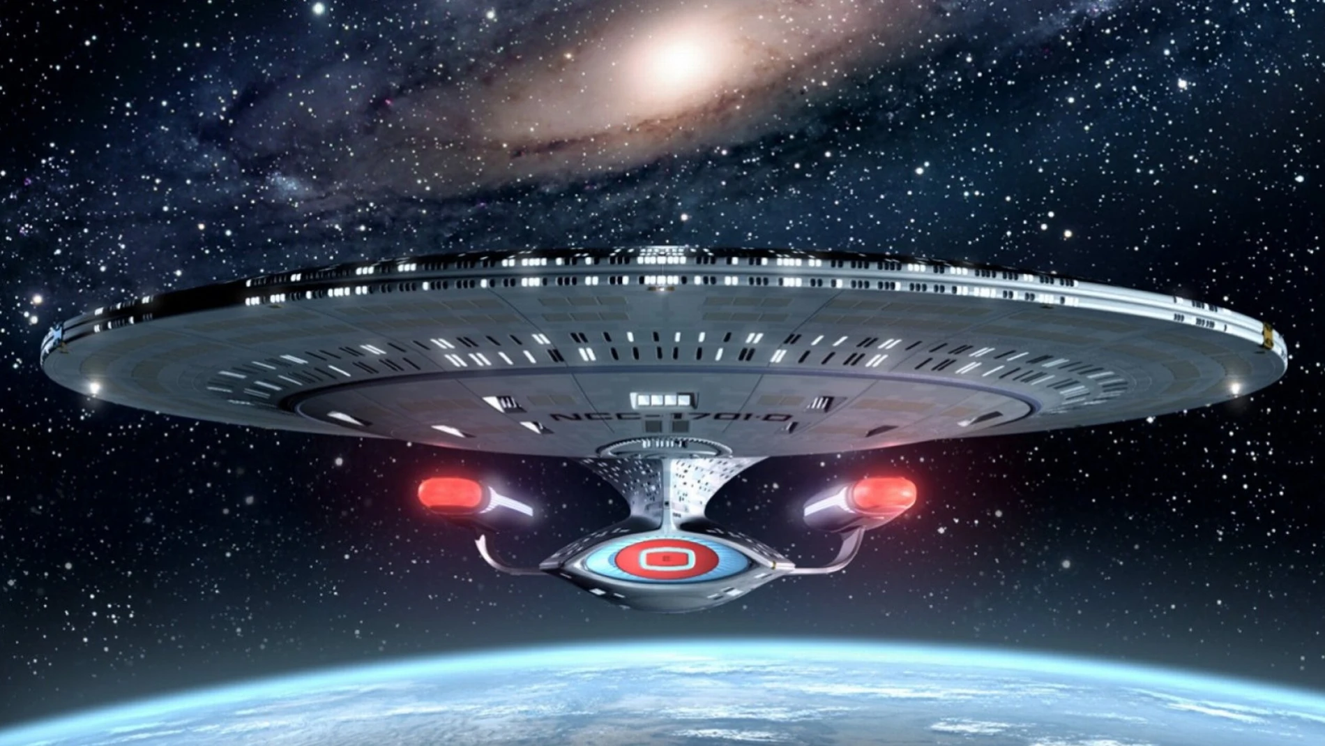 La silueta inconfundible de la nave más icónica de 'Star Trek'