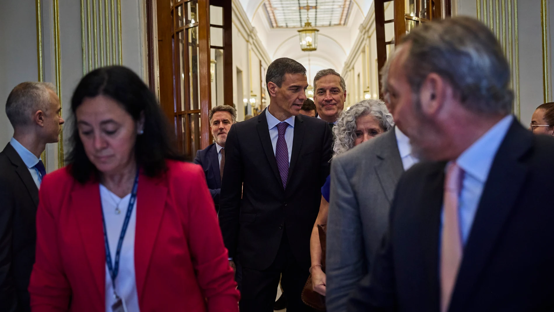 Comparecencia, a petición propia, del Presidente del Gobierno Pedro Sánchez ante el Pleno del Congreso de los Diputados al objeto de informar sobre los resultados de la Cumbre de Jefes de Estado y de Gobierno de la Alianza Atlántica, la reunión del último Consejo Europeo, y la 4ª Conferencia Internacional sobre Financiación para el Desarrollo celebrada en Sevilla. Comparece además, Yolanda Diaz, María Jesús Montero Cuadrado, Felix Bolaños, por el PP, Alberto Nuñez Feijoo, Miguel Tellado, Este...