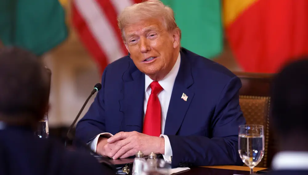 US President Donald Trump meets African leaders at the White House