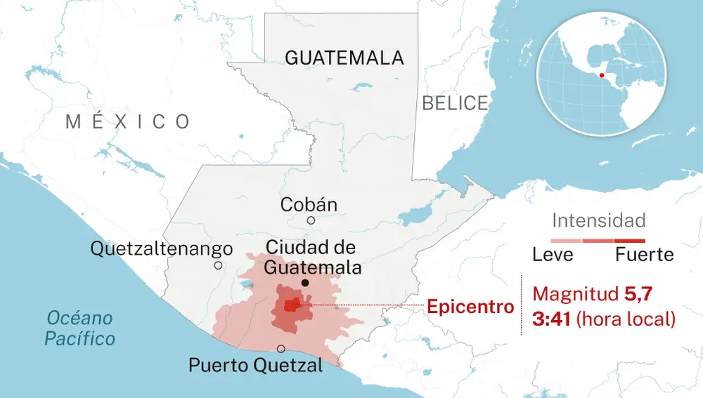 Terremoto en Guatemala