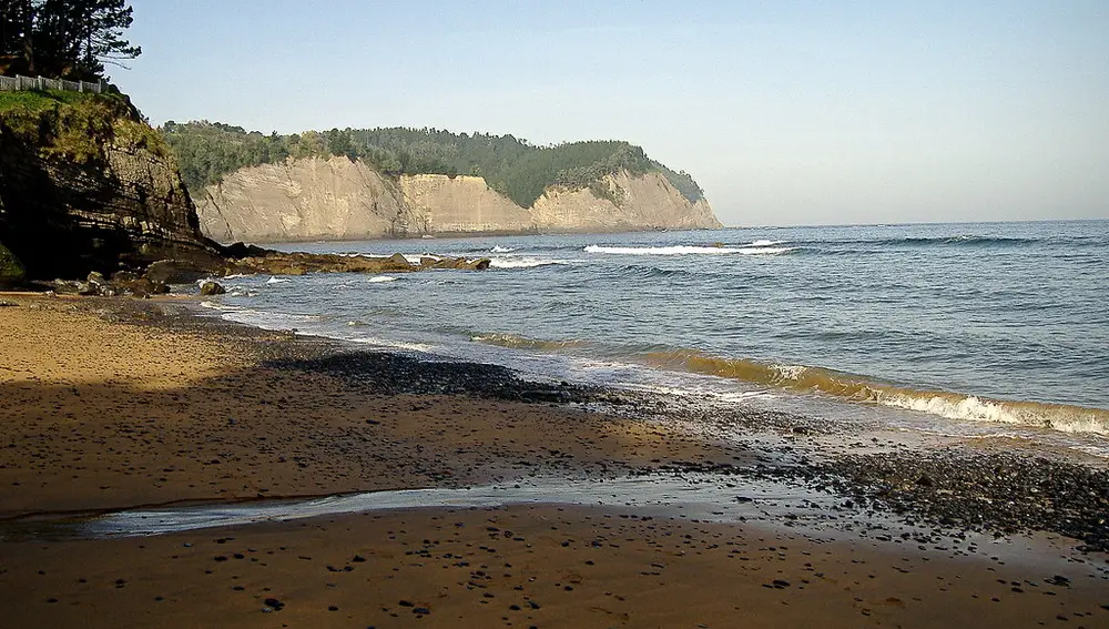 Playa de Ogeia, en Ispaster
