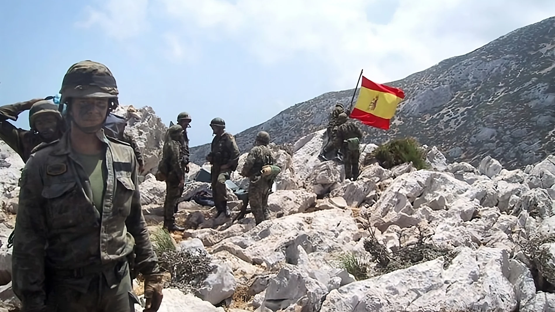 Militares en la isla Perejil