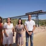 La secretaria de Estado, Rebeca Torró, durante la visita al viaducto de Quisi