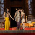 Imagen del pase gráfico de 'Alejandro y el eunuco persa', en Teatro Romano de Mérida