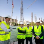 Visita a las obras de construcción de 86 viviendas en la ciudad de Toledo.