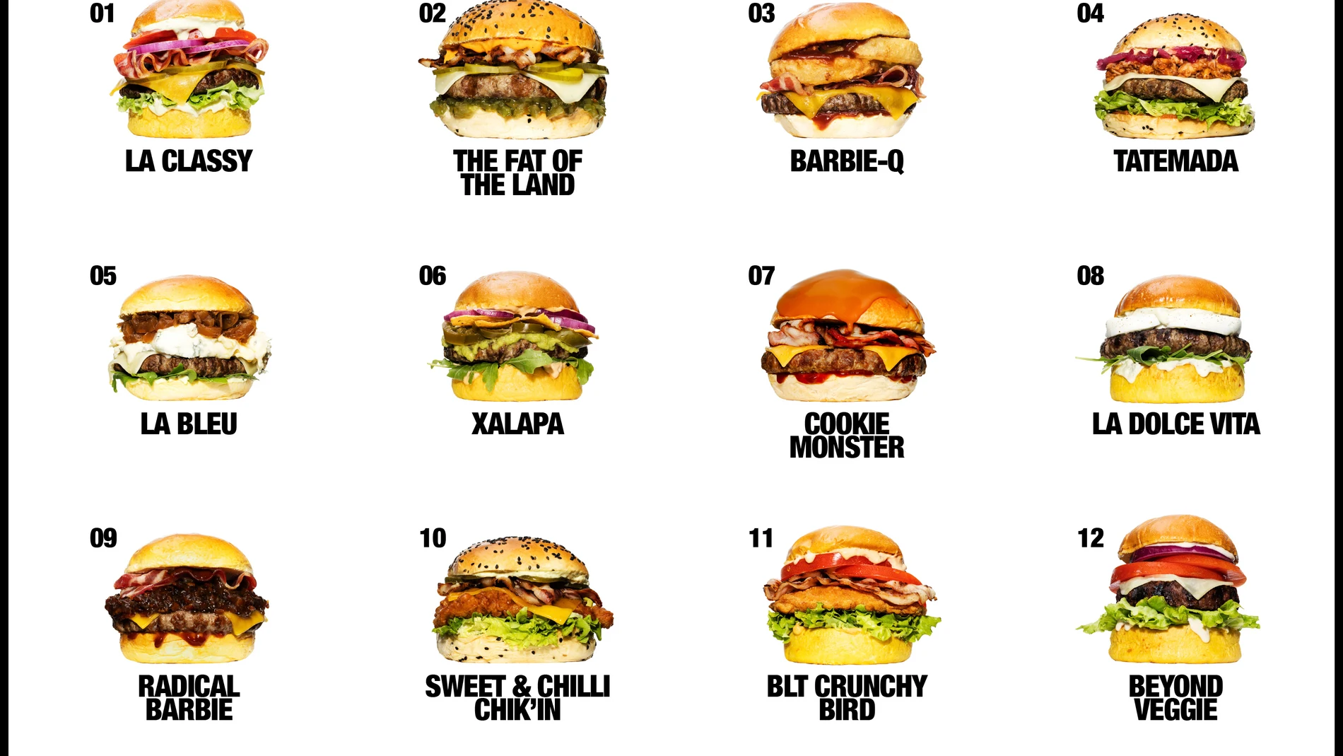 La nueva carta cuenta con hamburguesas de todo tipo
