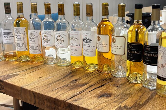 Algunos de los vinos