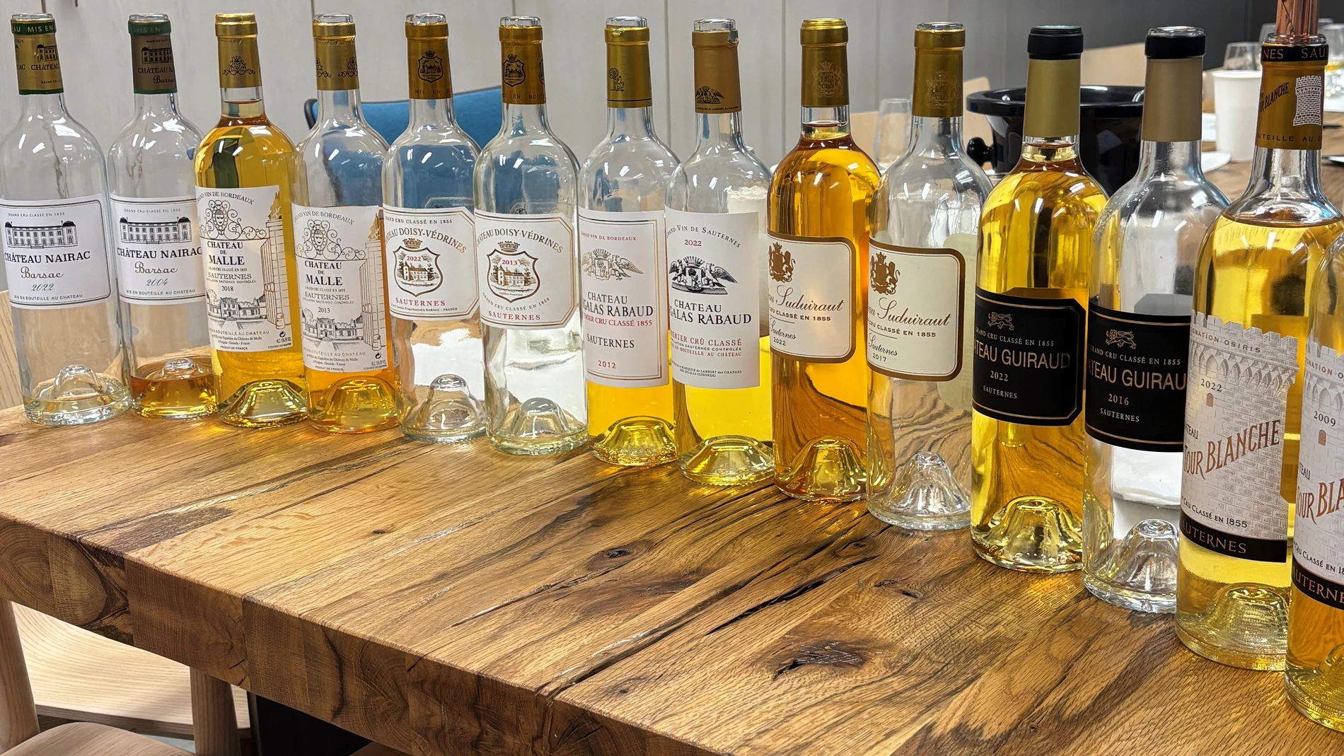 Algunos de los vinos