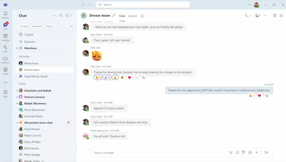 Podrás reaccionar con varios emojis