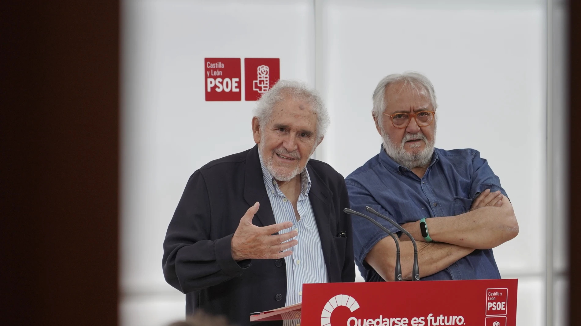 Demetrio Madrid y Juan Colino, impulsores de este manifiesto de apoyo a Sánchez