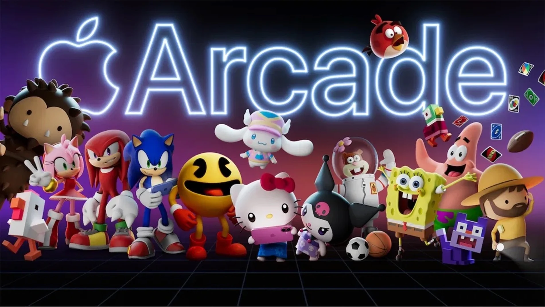 Personajes de diferentes juegos disponibles en Apple Arcade