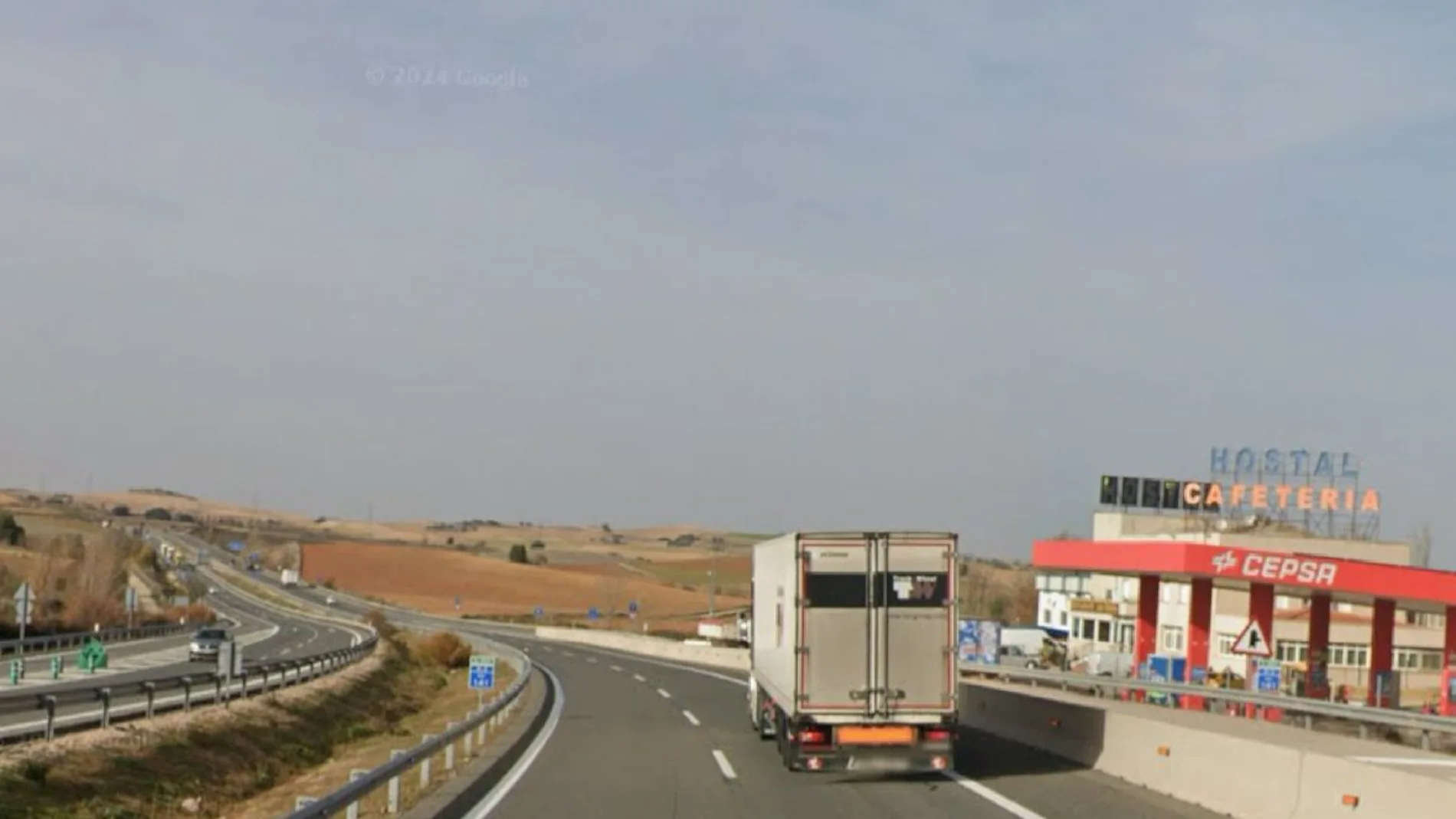 La A-3 a su paso por Salices (Cuenca)