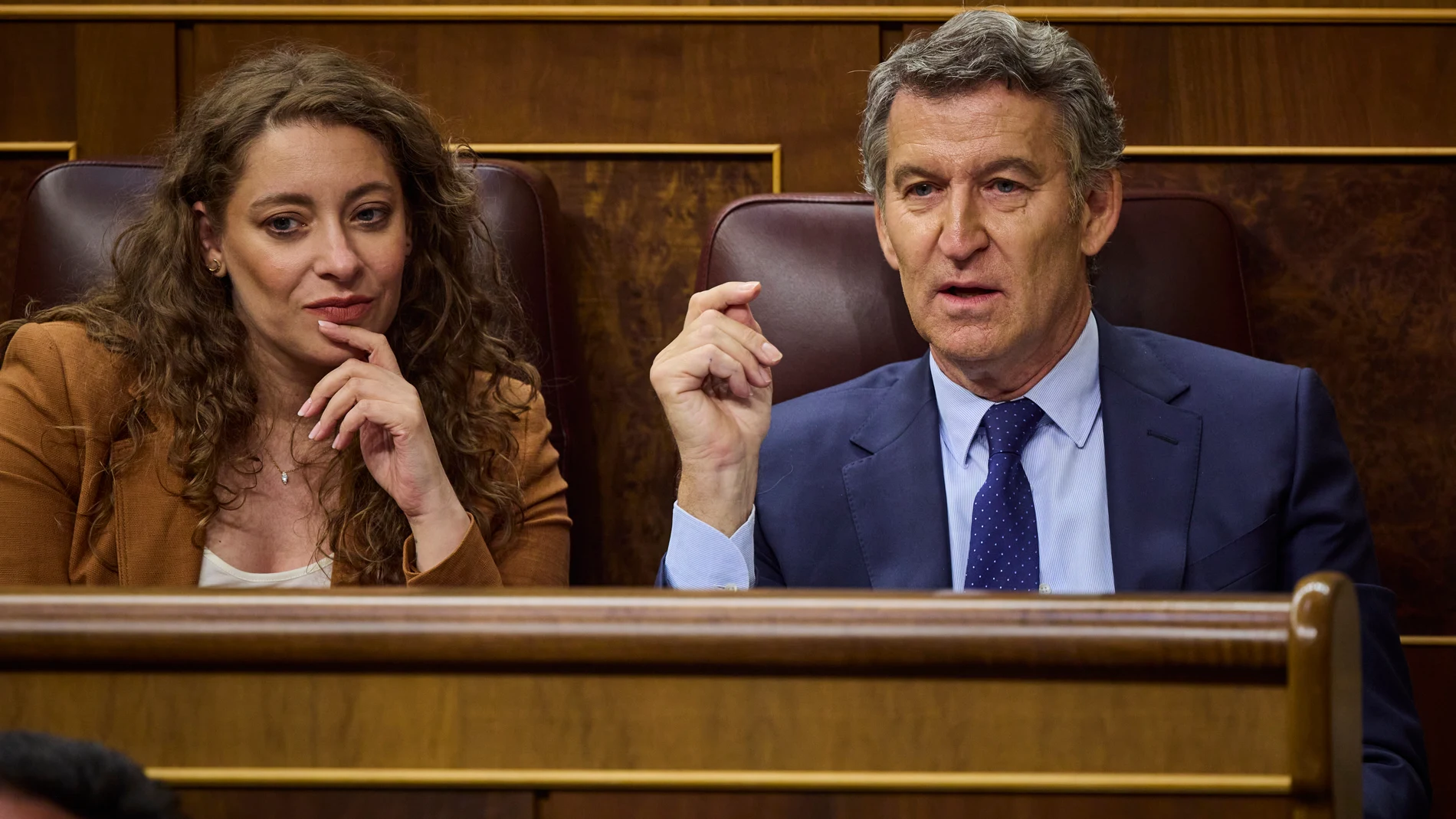 Comparecencia, a petición propia, del Presidente del Gobierno Pedro Sánchez ante el Pleno del Congreso de los Diputados al objeto de informar sobre los presuntos casos de corrupción que afectan a su partido. Comparece además, Yolanda Díaz, María Jesús Montero Cuadrado, Felix Bolaños, por el PP, Alberto Nuñez Feijoo, Miguel Tellado, Ester Muñoz. © Alberto R. Roldán / Diario La Razón. 09 07 2025
