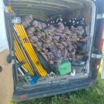 Sucesos.- Detenidos cinco miembros de un grupo dedicado al robo de cable de cobre en la provincia de Valladolid