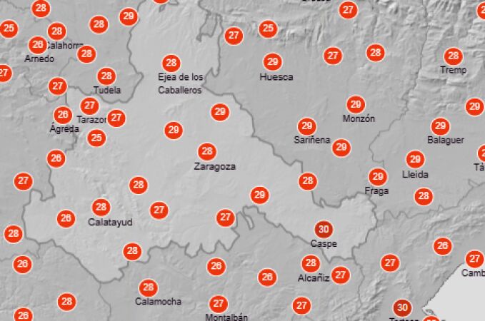 Mapa temperaturas AEMET