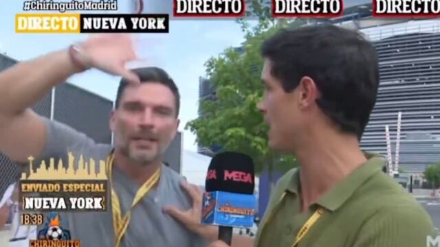 El actor Julián Gil interrumpe la conexión de Edu Aguirre para 'El Chiringuito'