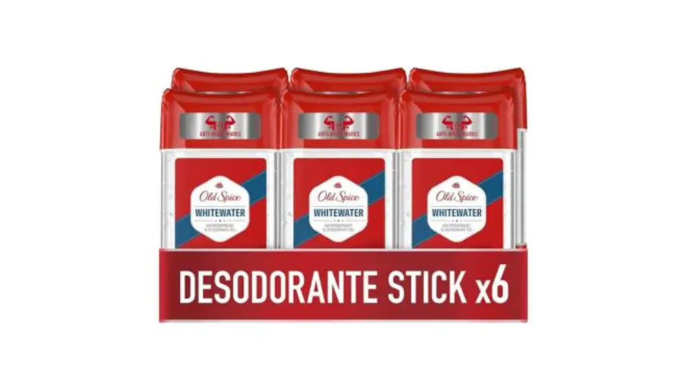 Pack de 6 desodorantes Old Spice Whitewater