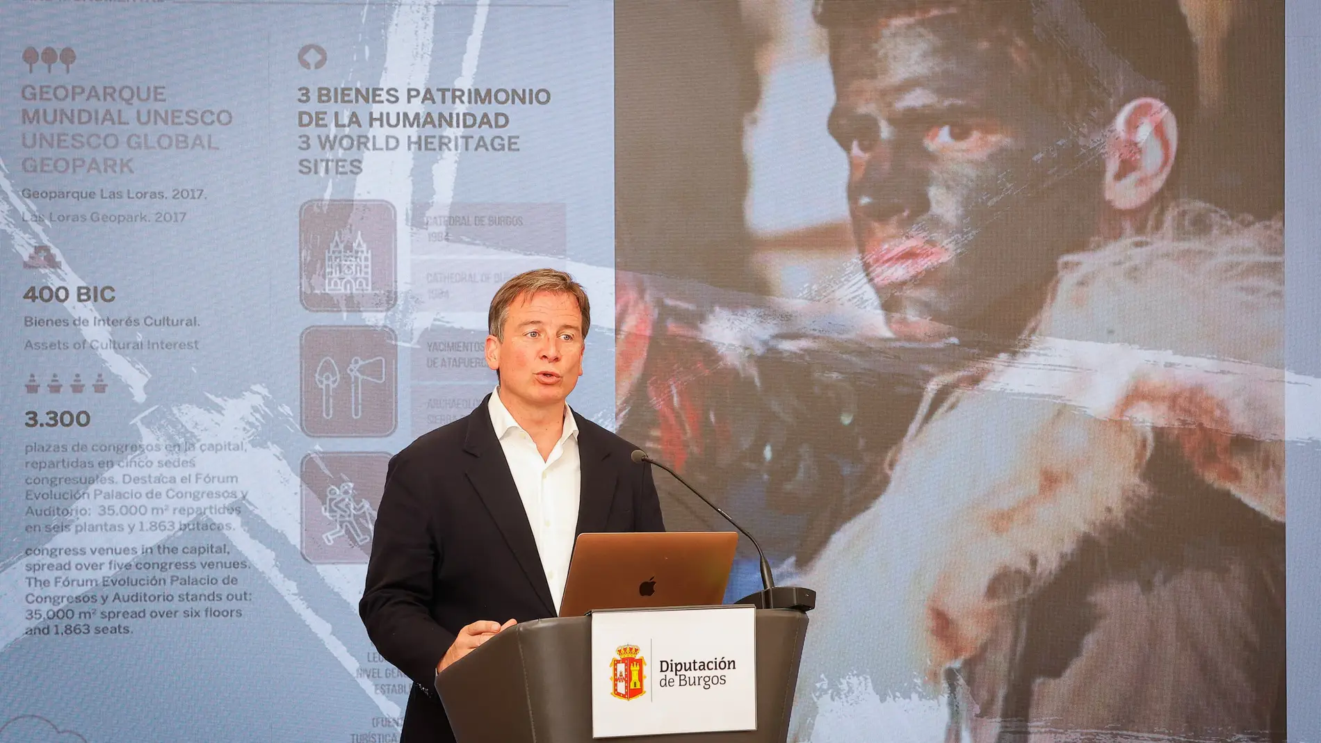 El presidente de la Diputación de Burgos, Borja Suárez, presenta el Plan Estratégico de Cultura 2025-2031