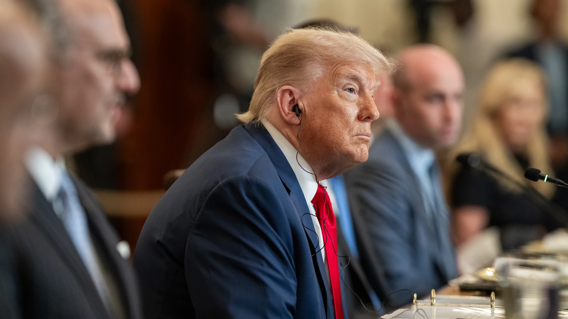 July 9 2025, Washington, District of Columbia, USA: President Donald Trump hosts a multilateral luncheon with African leaders, Wednesday, July 9, 2025, in the State Dining Room.Europa Press/Contacto/White House09/07/2025 ONLY FOR USE IN SPAIN