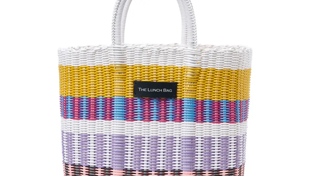 Capazo multicolor maxi.