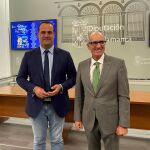 El presidente de la Diputación de Salamanca, Javier Iglesias, y el diputado David Mingo presentan la programación