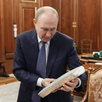 Russian President Vladimir Putin meets with Belgorod Region Governor Vyacheslav Gladkov