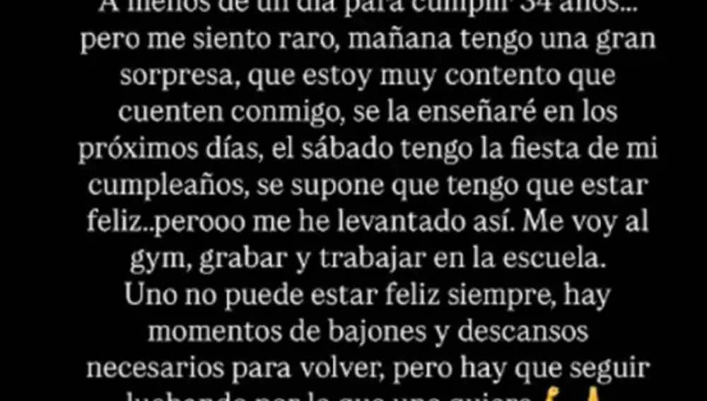Story compartida por Omar Sánchez
