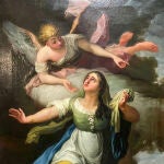 La obra sobre el "Encuentro del Ángel con Agar e Ismael", de Miguel Parra
