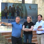 El presidente Alfonso Fernández Mañueco y la vicepresidenta Isabel Blanco, presentan el nuevo el "Bono Infantil" en las instalaciones de "La Roca" en Palencia
