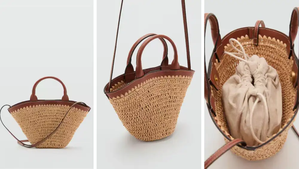 Bolso pequeño de fibra natural