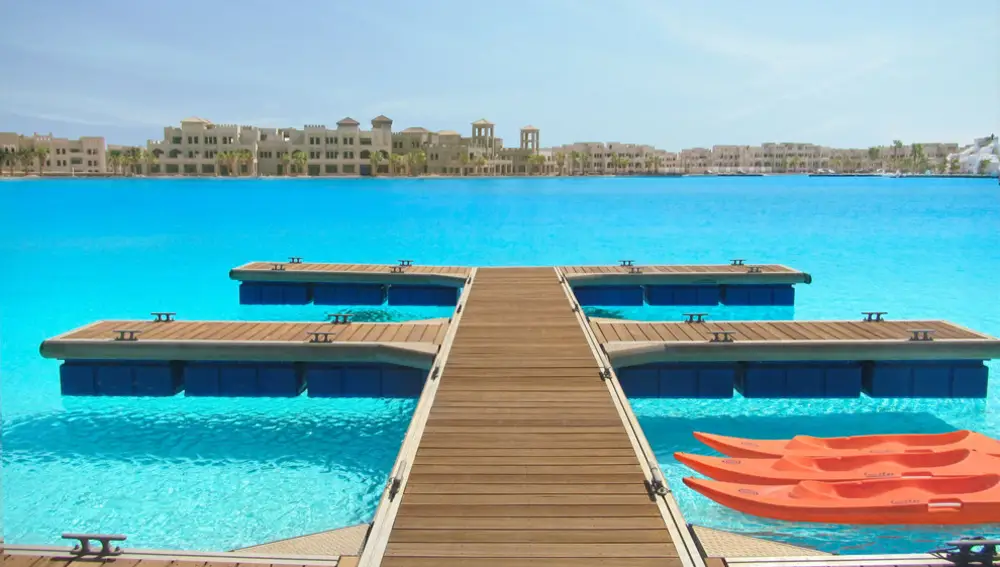 La piscina más grande está en Egipto.
