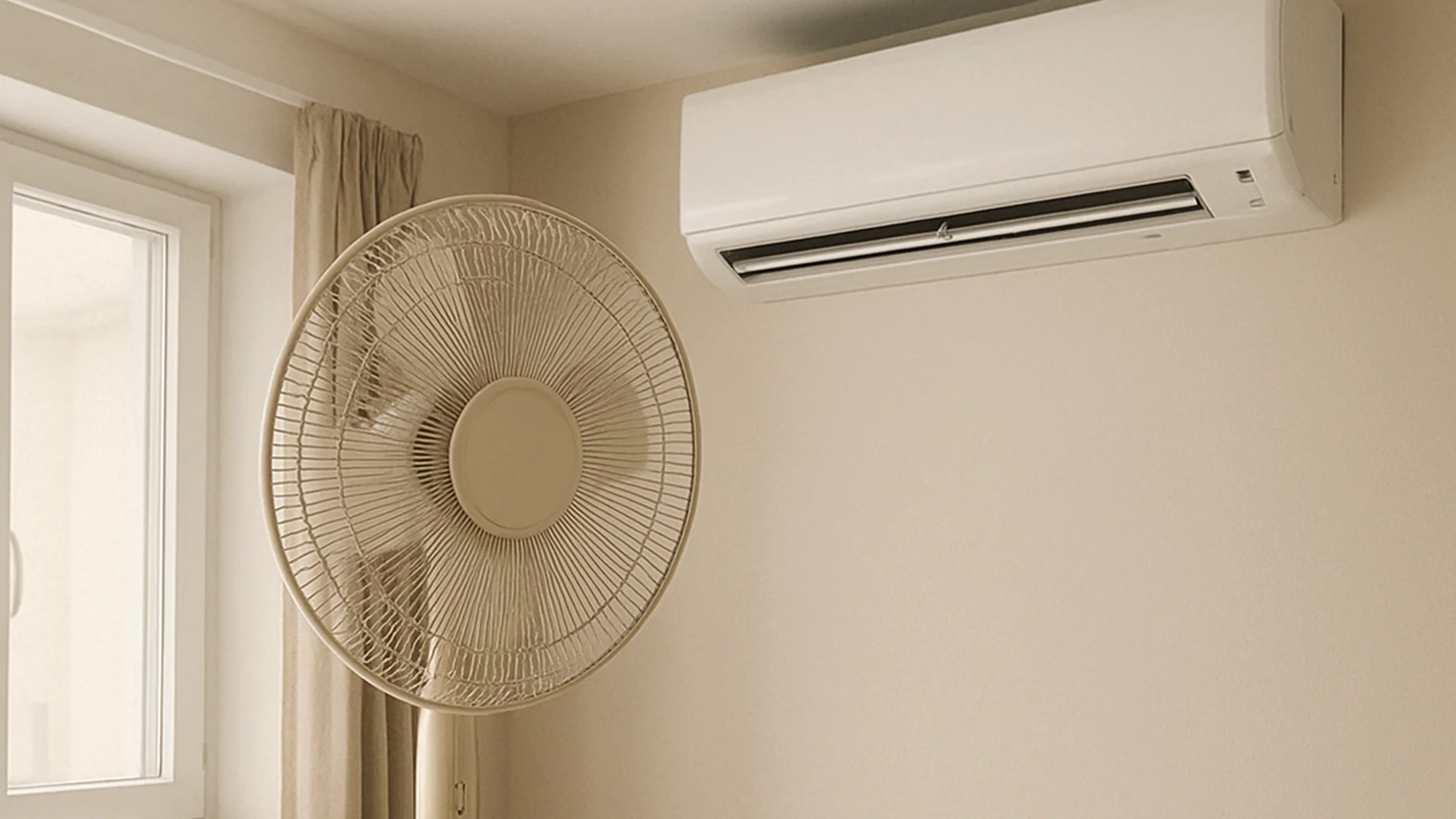 ¿Cuál es la diferencia de consumo eléctrico entre un ventilador y un aire acondicionado?