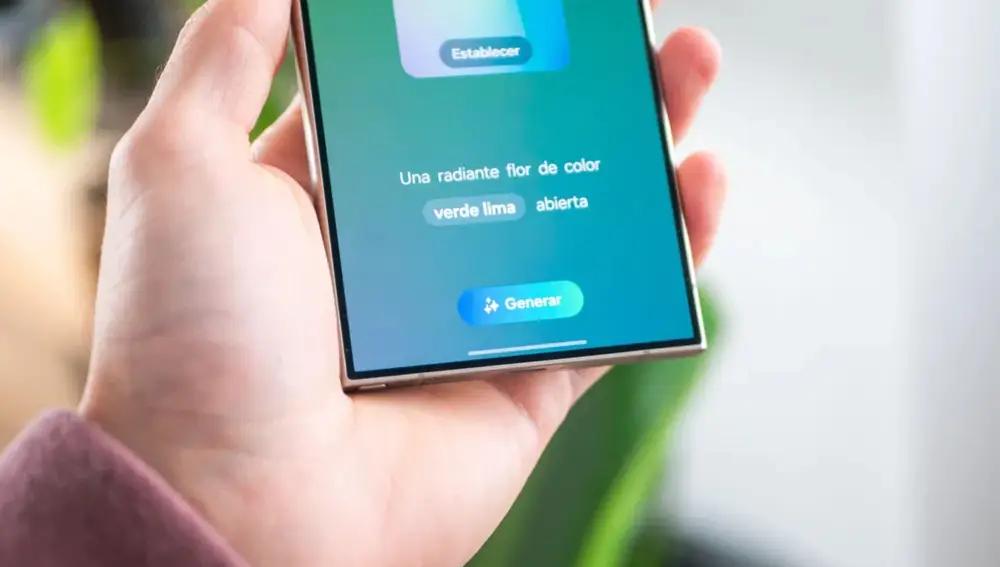 Los fondos de pantalla generativos en un Samsung Galaxy S24 Ultra