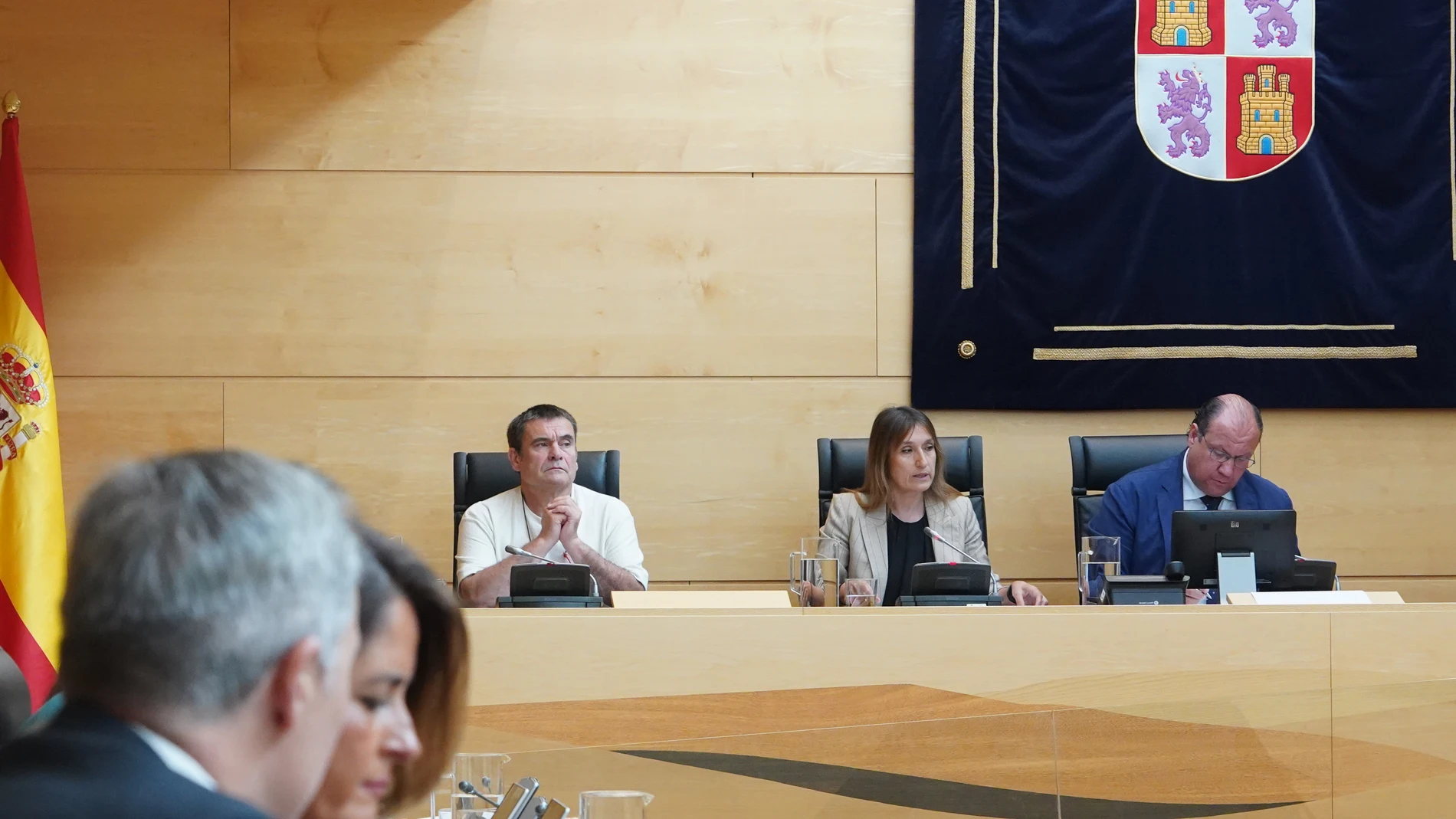 La consejera de Educación, Rocío Lucas, comparece en las Cortes para informar sobre dos sentencias relativas a la carrera profesional del personal docente y la jornada lectiva del cuerpo de profesores de Formación Profesional (FP)