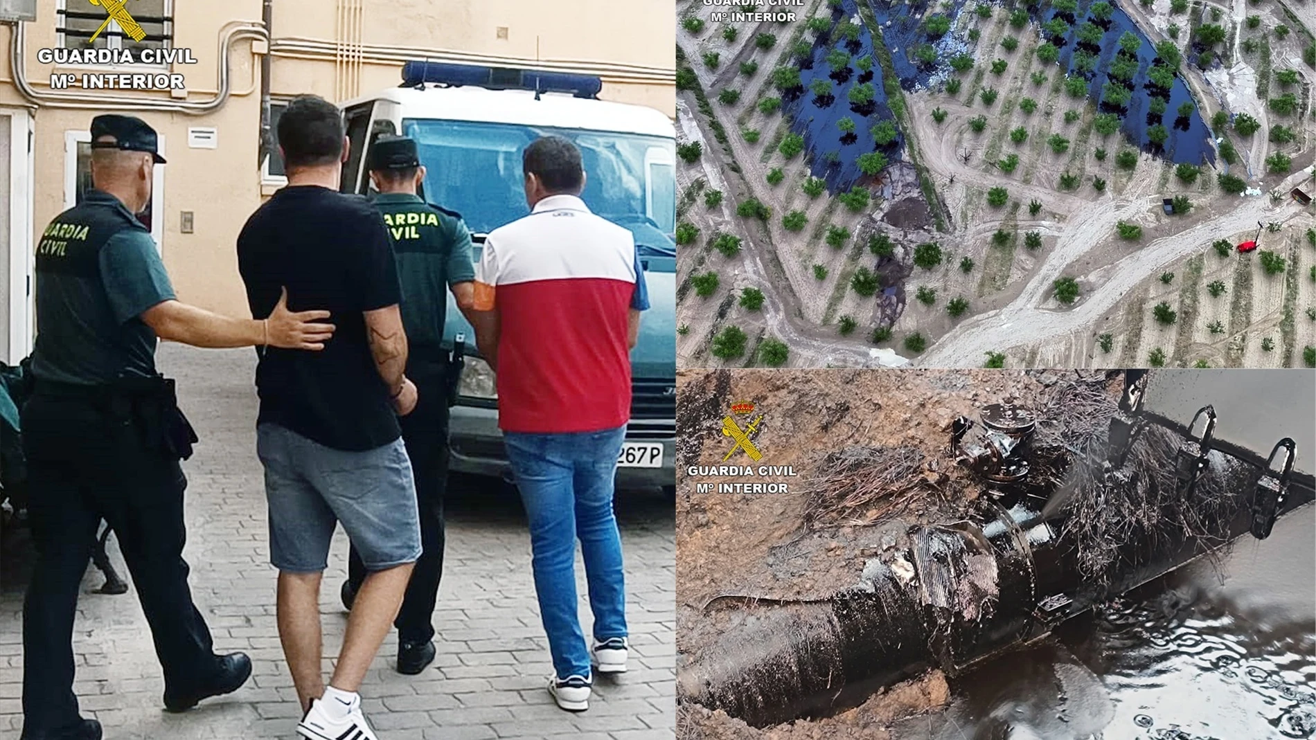 Detenidas 3 personas por pinchar una tubería de petróleo en el oleoducto Cartagena-Puertollano a su paso por Calasparra