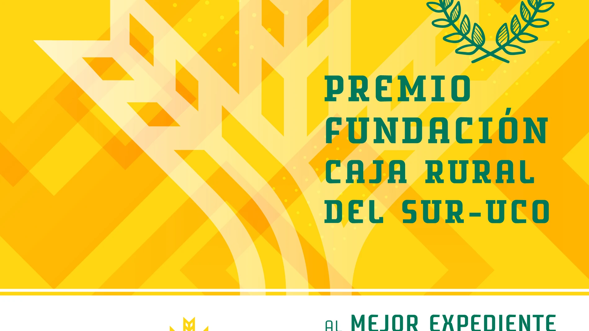 Cartel del premio de la Fundación Caja Rural del Sur