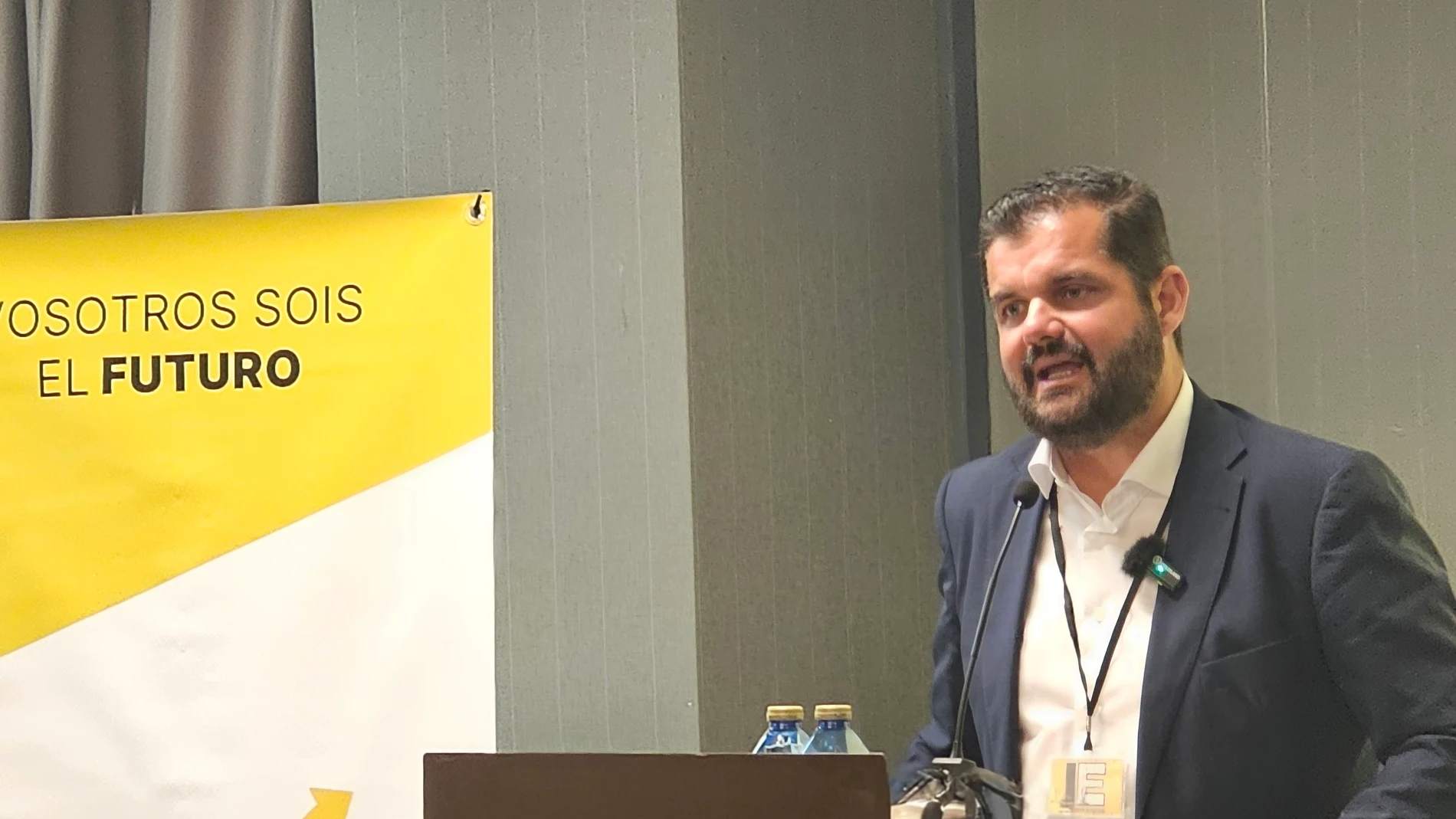 Luis María Pardo, presidente de Iustitia Europa, en un acto en Canarias