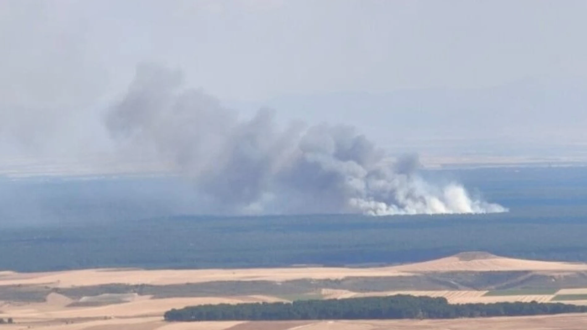 Incendio forestal en Cuéllar (Segovia).REMITIDA / HANDOUT por @AT_BRIFFotografía remitida a medios de comunicación exclusivamente para ilustrar la noticia a la que hace referencia la imagen, y citando la procedencia de la imagen en la firma13/07/2025