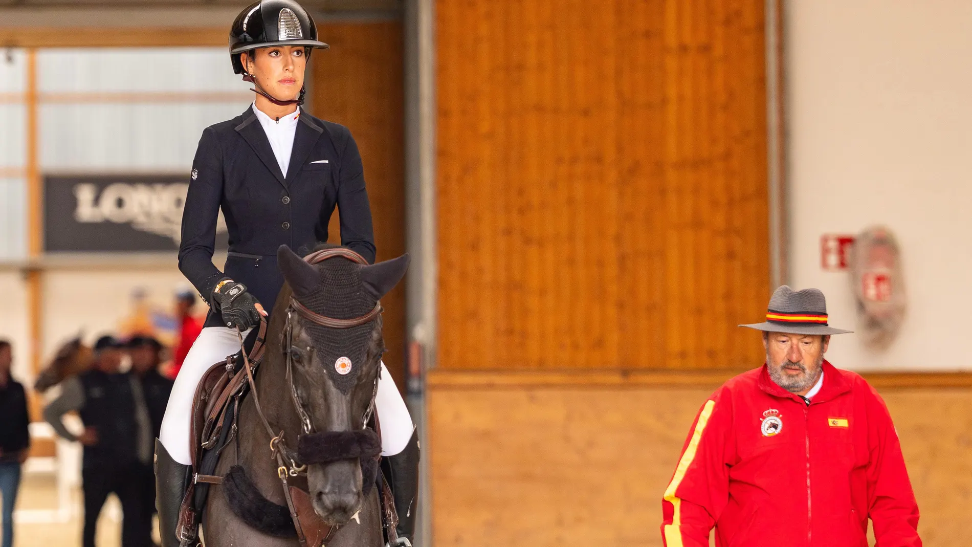 María García-Pertusa y Miguel Yenes, su entrenador durante el Campeonato de Europa