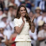 Kate Middleton en la final femenina de Wimbledon 2025.